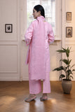 Premium 3-Piece Embroidered Cotton Suit – Soft Fabric with Boring Work | Naqshé