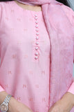 Premium 3-Piece Embroidered Cotton Suit – Soft Fabric with Boring Work | Naqshé