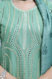 Premium 3-Piece Embroidered Cotton Suit – Soft Fabric with Boring Work | Naqshé