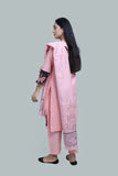 Premium 3-Piece Embroidered Cotton Suit – Soft Fabric with Boring Work | Naqshé