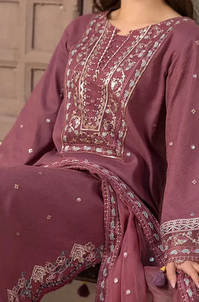 Berry Embroidered 3Pc