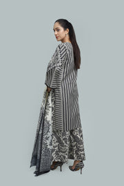 Premium 3-Piece Embroidered Cotton Suit – Soft Fabric with Boring Work | Naqshé