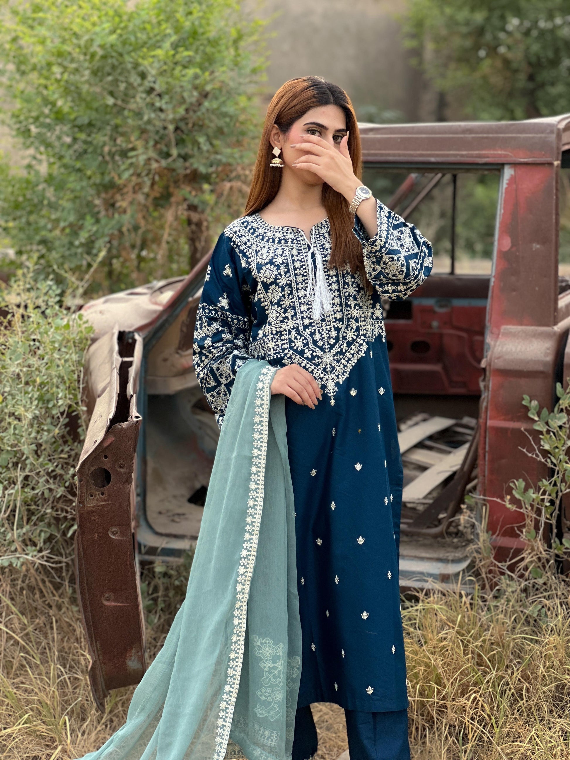 Koyal Embroidered 3PC