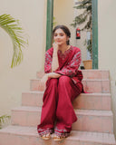 EIRA Embroidered Co-ord Set ( FARSHI SHALWAR)
